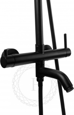 Душевая система FILARETE Roun FL2020 (Черный матовый)