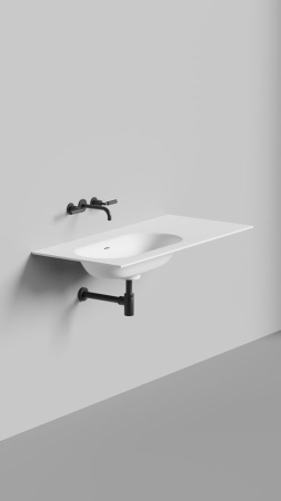 Раковина столешница Salini ONDA FLOW OVAL 72, белый, 14022042MN