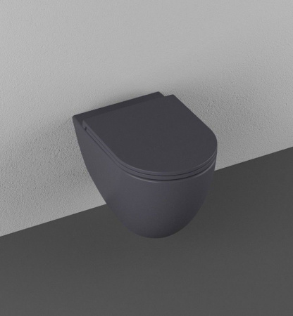 Унитаз ISVEA Infinity подвесной 365*530*400 -антрацит матовый 10NF02001SV-2C