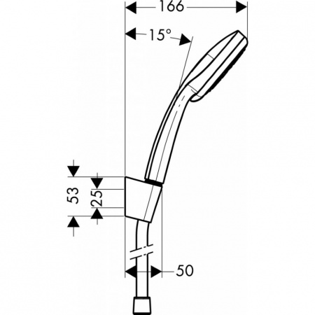 Душевой гарнитур Hansgrohe Croma 100 Multi/Porter’S 27593000