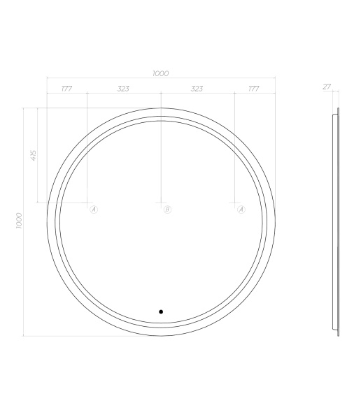 Зеркало VIGO Holly z.HOL.100.Classic, 100 см