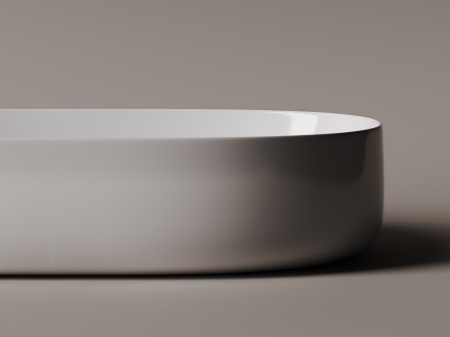Умывальник чаша накладная овальная Ceramicanova Element 675*350*140мм, Белый, CN5022
