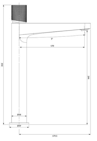 Смеситель для раковины OMNIRES Contour CT8012CR