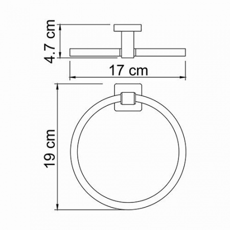 Держатель полотенец WasserKRAFT Lippe K-6560