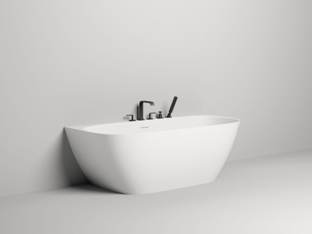 Ванна пристенная  Salini SOFIA WALL 180x85 покраска по RAL полностью, S-Stone, матовый 102523MF