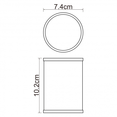 Стакан для зубных щеток WasserKRAFT Rossel K-5728