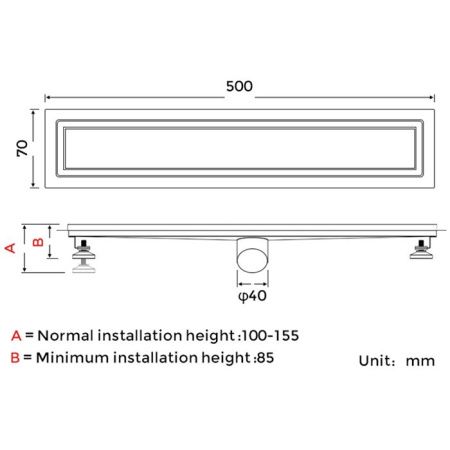 Душевой трап Gappo G85007-4