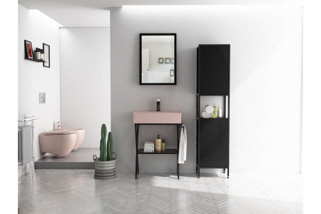 Раковина ISVEA SistemaZ Frame накладная 600*420*132 1 цвет лососевый матовый 10SF50060SV-2S