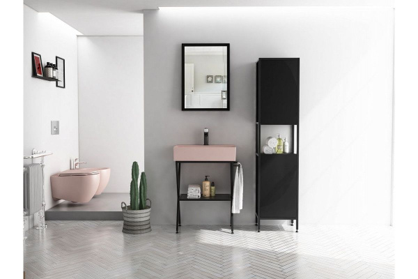 Раковина ISVEA SistemaZ Frame накладная 600*420*132 1 цвет лососевый матовый 10SF50060SV-2S