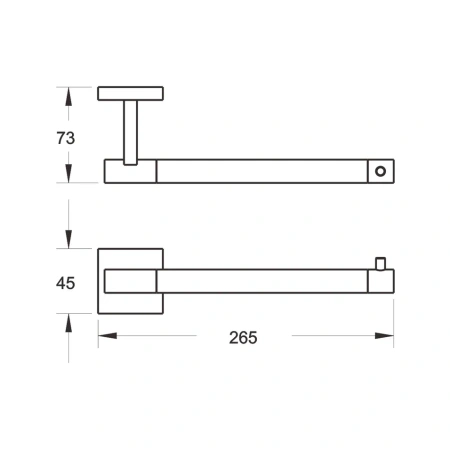 Полотенцедержатель Rose RG3006H, золото/черный