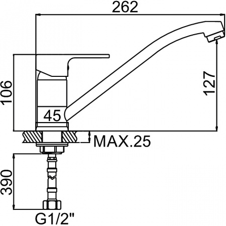 Смеситель для мойки Ledeme H03W L4903W