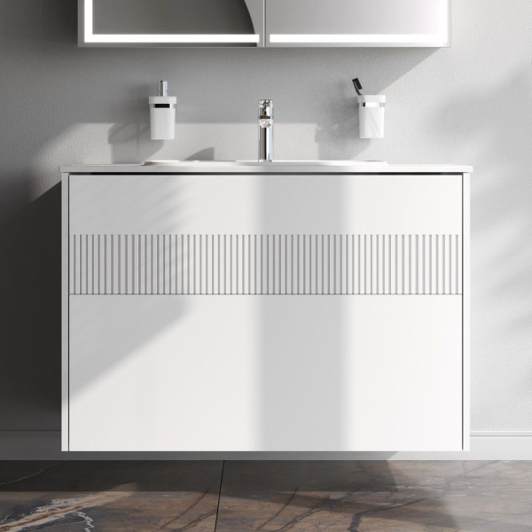 M8FFUX1002WM Func База под раковину AM.PM (push-to-open), 100 см, цвет белый матовый