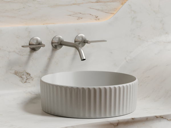 Умывальник чаша накладная круглая Ceramicanova Element 360*360*115мм, серый матовый, CN6057MSG