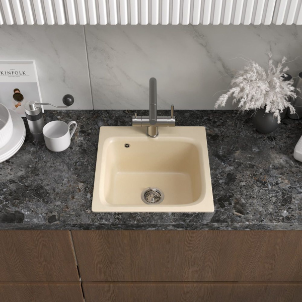 Кухонная мойка Reflexion Base RX0743BE, бежевый