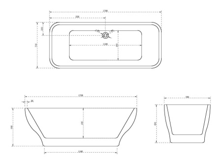 Акриловая ванна ABBER AB9220 белая