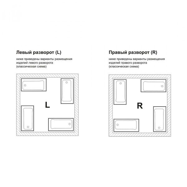 Акриловая ванна Lavinia Boho Catani 170х80 R 3712170R