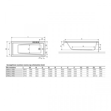 Акриловая ванна Excellent Wave Slim 170x75 WAEX.WAV1775WHS