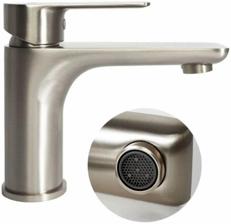 Cмеситель для раковины Hansberge H1099 Никель