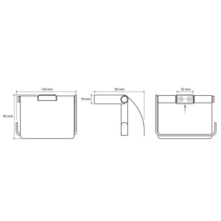 Держатель туалетной бумаги Bemeta NERO 135012010