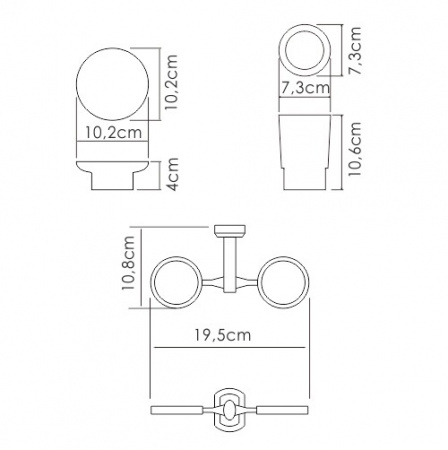 Держатель стакана и мыльницы WasserKRAFT K-28126