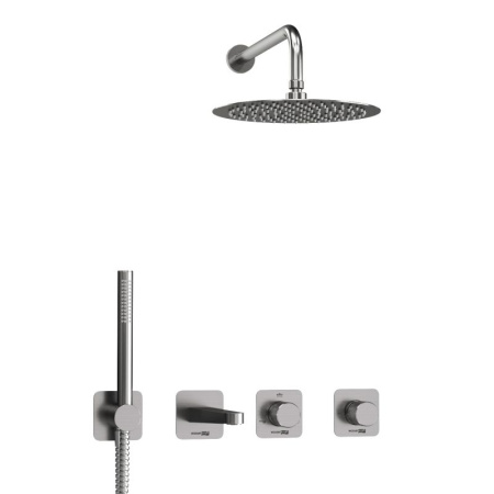 A6451.297.298.097.121.275.100.276 Встраиваемый комплект для ванны WasserKRAFT с верхней душевой насадкой, лейкой