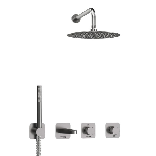 A6451.297.298.097.121.275.100.276 Встраиваемый комплект для ванны WasserKRAFT с верхней душевой насадкой, лейкой