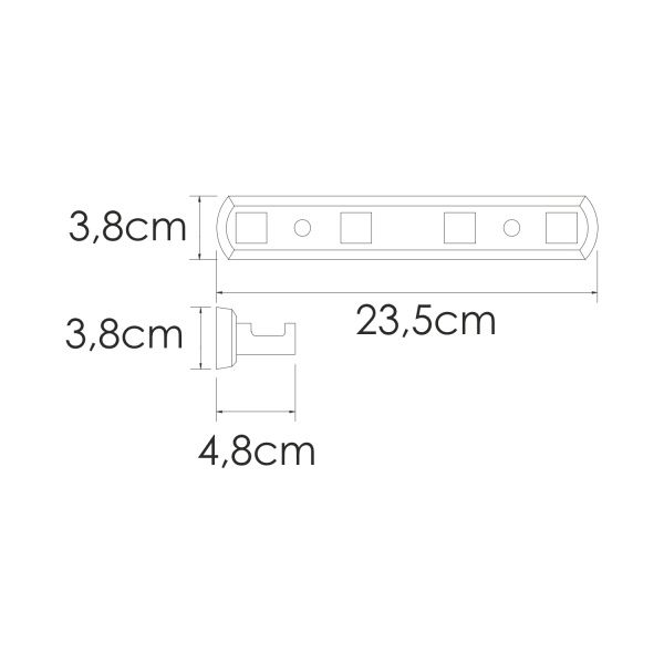 Кронштейн настенный Wasserkraft Rhin K-8774