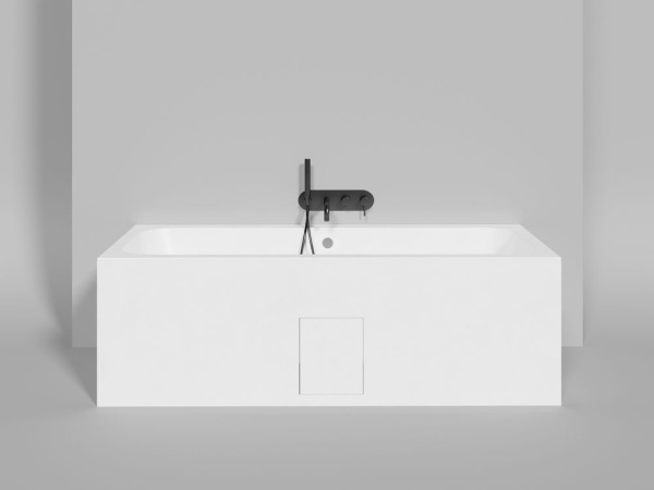 Ванна встраиваемая Salini ORLANDA AXIS 180x80 покраска по RAL полностью, S-Stone, матовый 103222MF