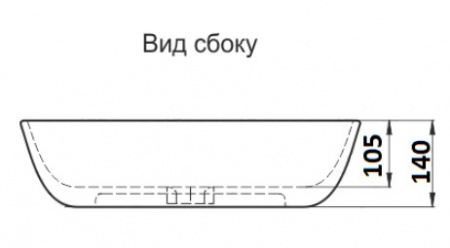 Раковина накладная CeramaLux 9447