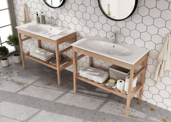 Раковина ISVEA SistemaX 10SX50121SV ультратонкая 121см цвет белая 10SX50121SV