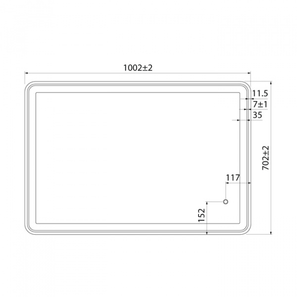 Зеркало IDDIS Cloud CLO1000i98 100 см