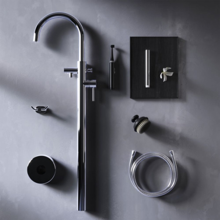 F7514100_xxx Sense, Смеситель для ванны и душа AM.PM, отдельностоящий, хром,