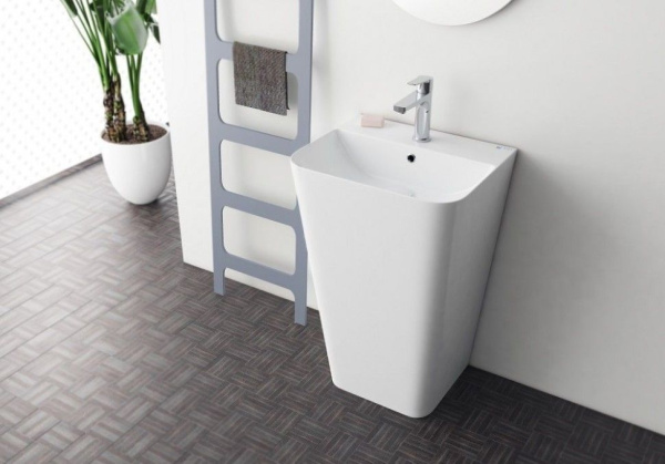 Раковина ISVEA Sott'Aqua напольная 500*420*830 цвет белый матовый 10SQ37001SV-2L