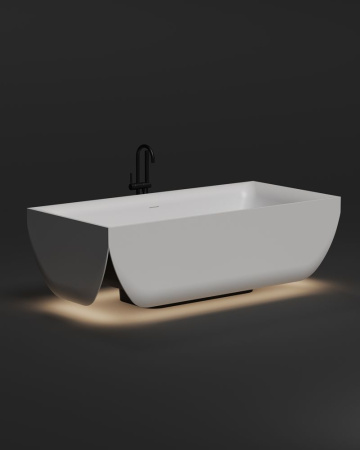 Ванна отдельностоящая Salini ARIA 190х90, S-Sense, глянцевый белый 1051101G