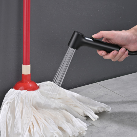 Гигиенический душ со смесителем Rose R235H, черный