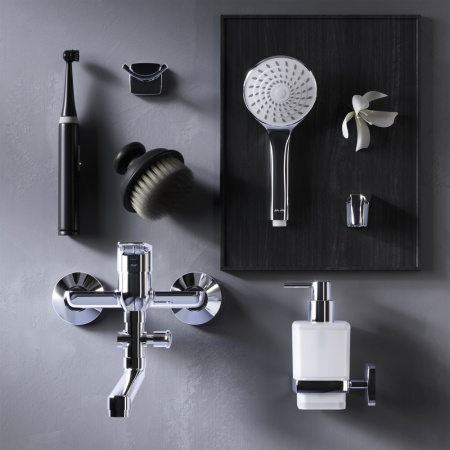 F90A90100 Gem, Смеситель для ванны и душа AM.PM, излив 325 мм, душевой набор, хром