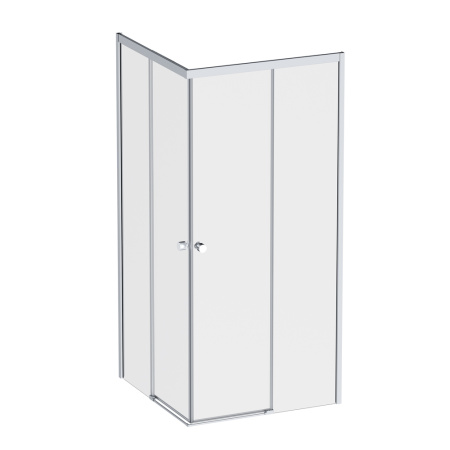 W94G-403-9090-MT1K X-joy Душевое ограждение AM.PM квадратное,раздвиж.двери 90x90 хром мат