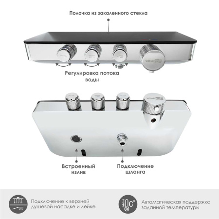 Elbe 7499 Thermo Термостатический смеситель для ванны и душа WasserKRAFT