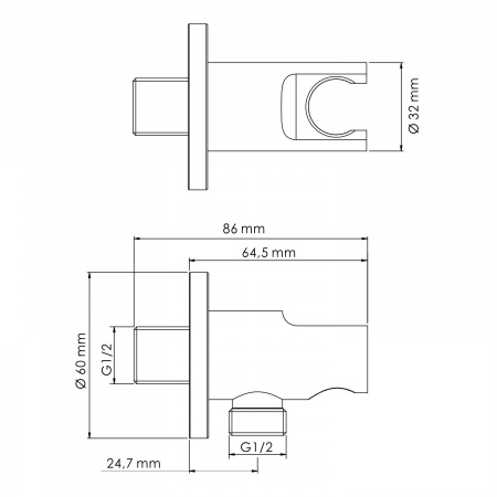 Подключение шланга Wasserkraft A099