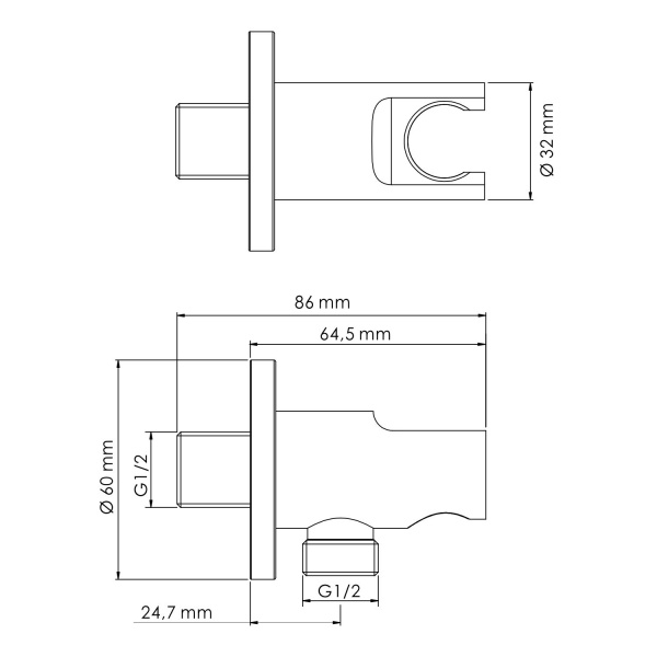 Подключение шланга Wasserkraft A099