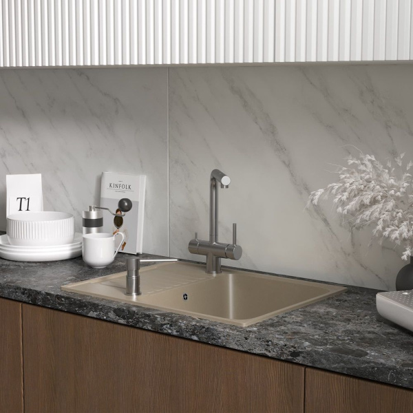 Кухонная мойка Reflection Prima RF0460BE, бежевый