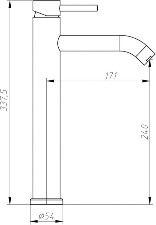 Смеситель для раковины Aquanet Steel AF210-11S