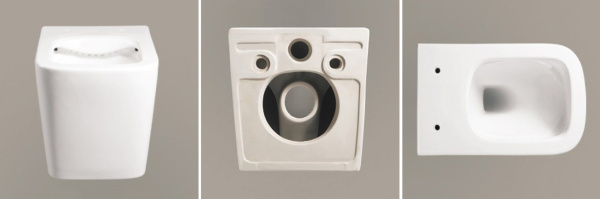 Унитаз MAIELLA Aria PP подвесной безободковый Ceruttispa CT10479 (490x340x360)