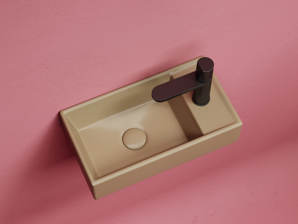 Умывальник подвесной прямоугольный Ceramicanova Element 407*217*100, Капучино матовый, CN6051LMC