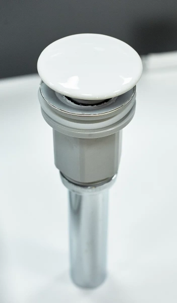 Донный клапан для раковины CeramaLux RD020 универсальный, белый