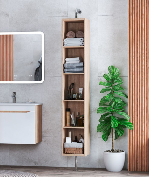 Пенал для ванной комнаты (30см) VIGO Grani  pnp.GRI.30, дуб сонома