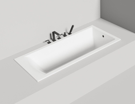 Ванна встраиваемая Salini CASCATA 170x75, S-Sense, глянцевый белый 104113G