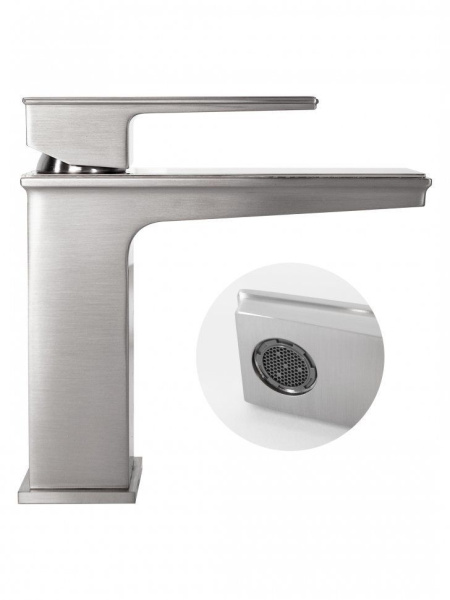 Cмеситель для раковины Hansberge H1070 Никель