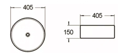 Раковина SantiLine SL-1056 41х41 белая