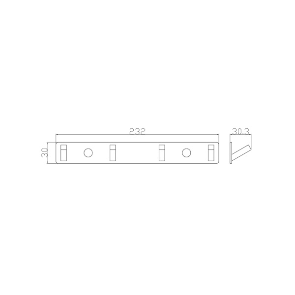 Вешалка с 4 крючками для ванной WONZON & WOGHAND, Хром (WW-9385-4)